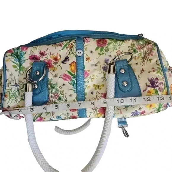 Y2K Floral multi colored Shoulder Bag with long strap. Brand new - Picture 4 of 15